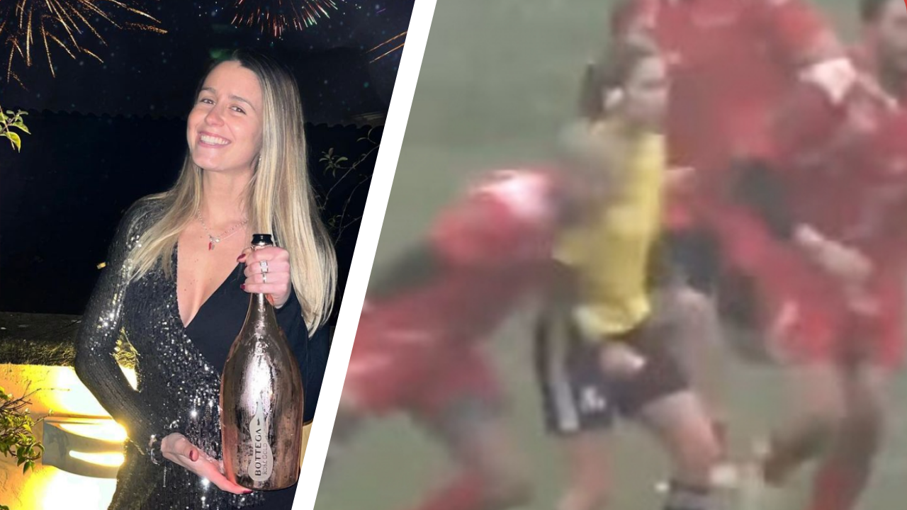 Male player free to play after vicious tackle on female referee Ruck