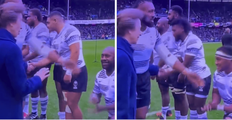 Fiji Rugby Stars Respectfully Kneel Before Princess Anne Prior To Scotland Clash Ruck
