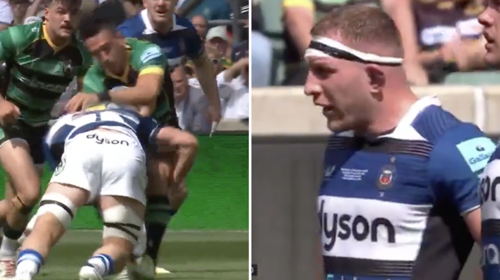 Sam Underhill absolutely crunched England teammate Alex Mitchell in the ...